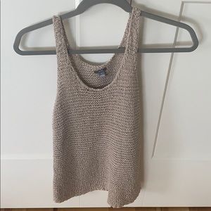 Knitted sweater tank top